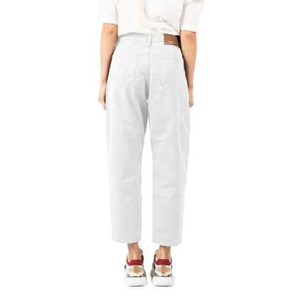 White Cotton Jeans & Pant