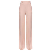 Pink Polyester Women Pant