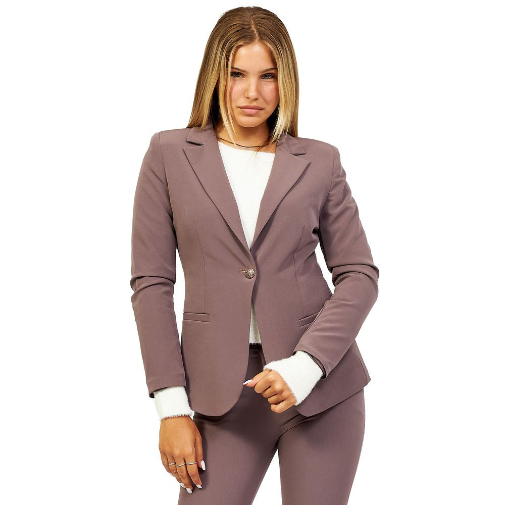 Gray Polyester Suits & Blazer