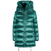 Green Nylon Women Jacket