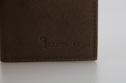 Bifold-Geldbörse aus braunem Leder