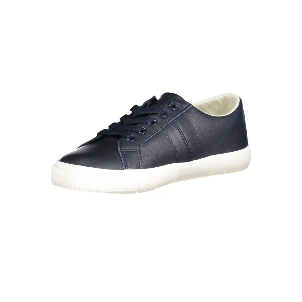 Blue Polyester Sneaker