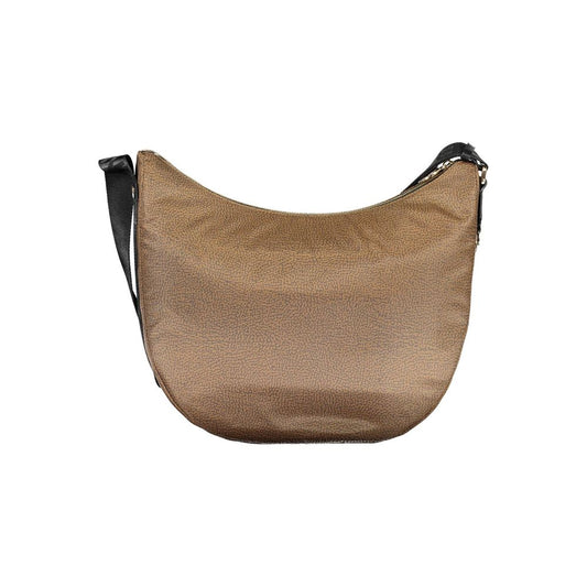 Brown Polyester Handbag