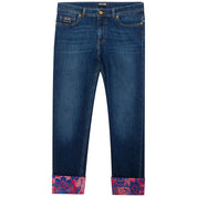 Blue Cotton Jeans & Pant