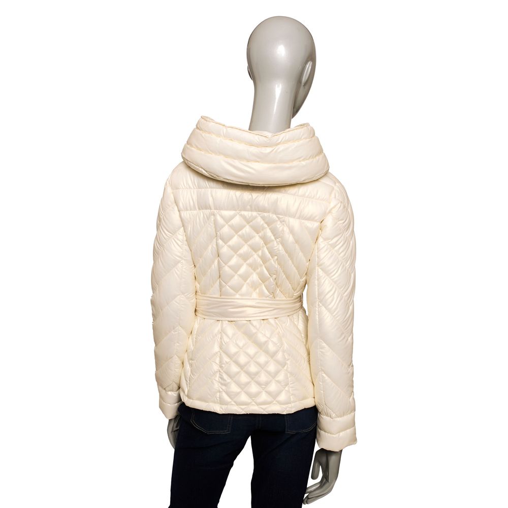 Beige Polyester Women Jacket