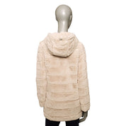 Beige Polyester Women Jacket