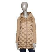 Beige Polyester Women Jacket