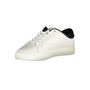 White Polyester Sneaker