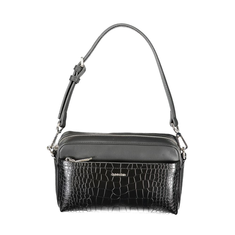 Black Polyester Handbag