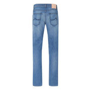 Light Blue Cotton Jeans & Pant