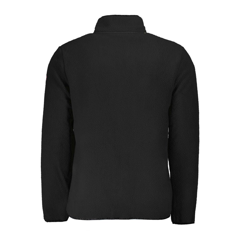 Black Polyester Men Sweater