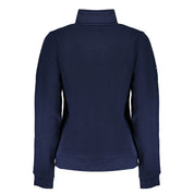 Blue Cotton Women Sweater