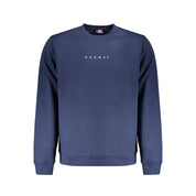 Blue Cotton Men Sweater