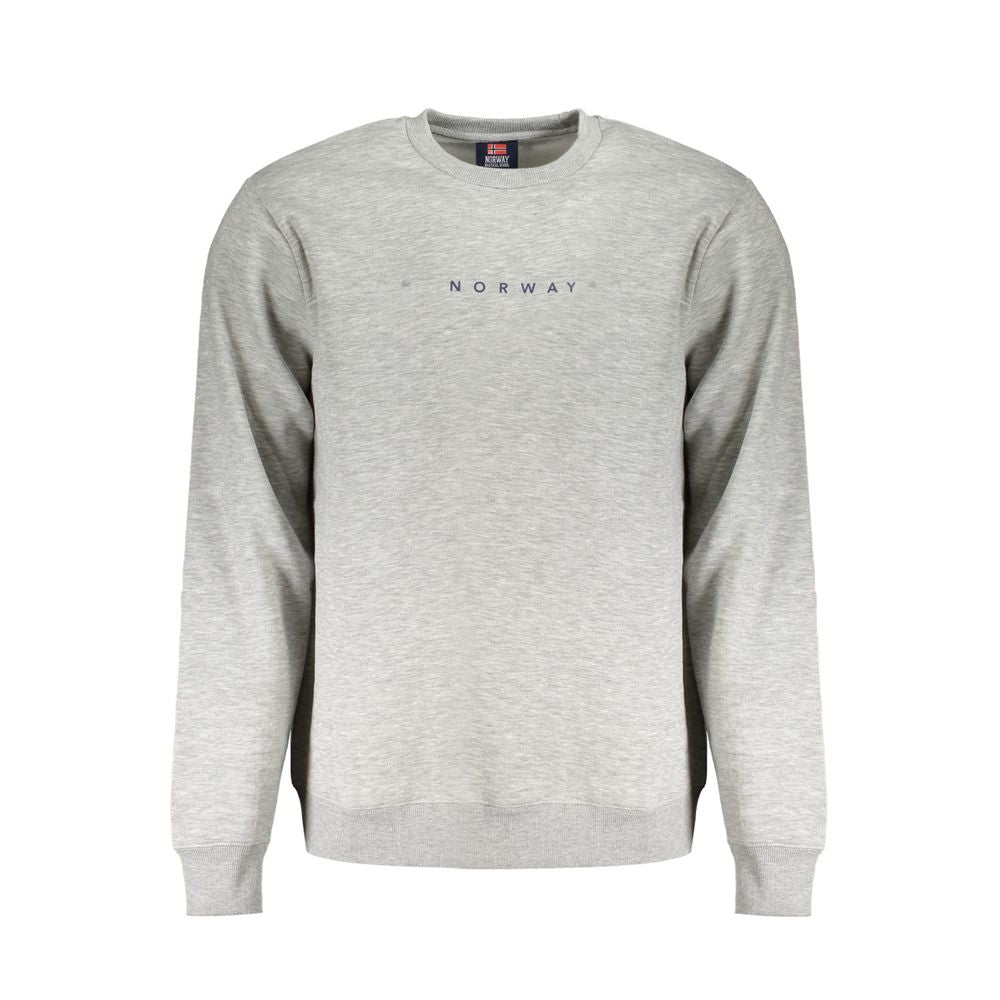 Gray Cotton Men Sweater