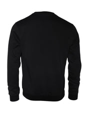 Black Medusa Fleece Cotton Crew Neck Sweatshirt Sweater