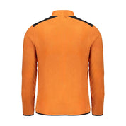 Orange Polyester Men Sweater