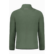 Green Polyester Men Sweater