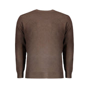 Brown Wool Men Sweater