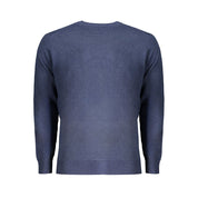 Blue Wool Men Sweater