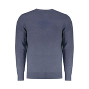 Blue Wool Men Sweater