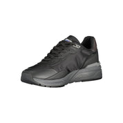 Black Polyester Sneaker