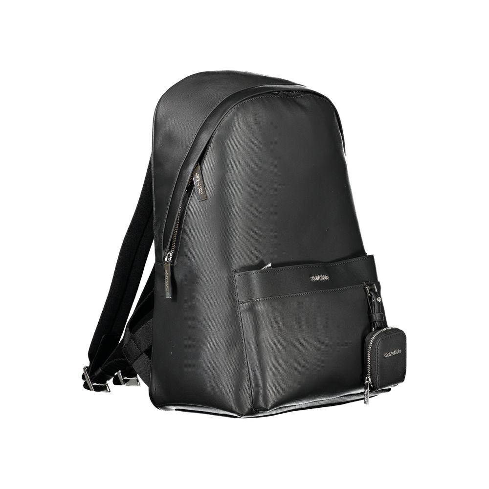 Black Polyester Backpack