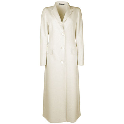 White Wool Vergine Jackets & Coat