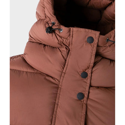 Brown Polyester Jackets & Coat