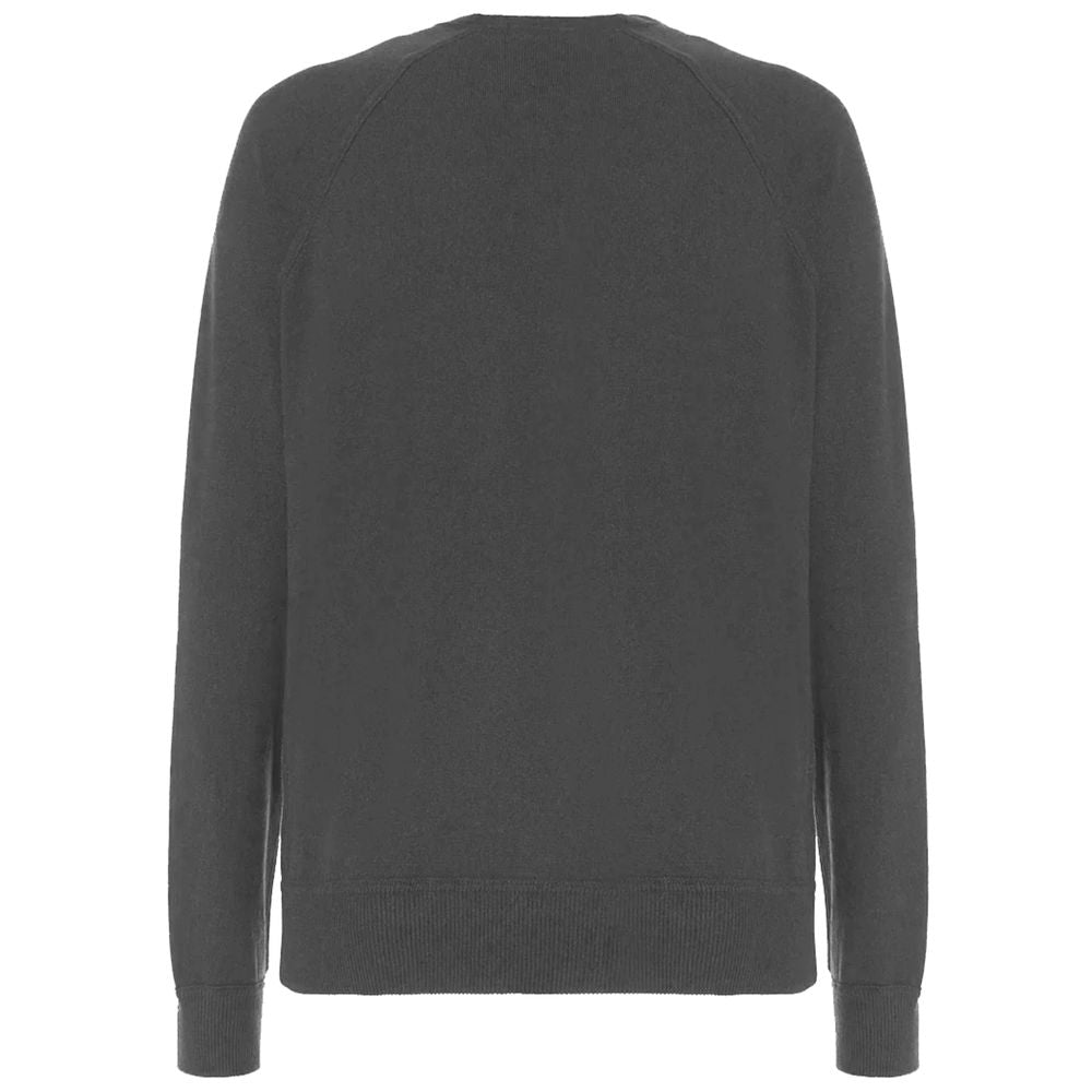 Gray Wool Men Turtleneck Sweater