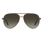 Brown Metal Sunglasses