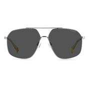 Gray Stainless Steel Sunglasses