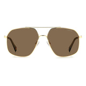 Gold Stainless Steel Sunglasses