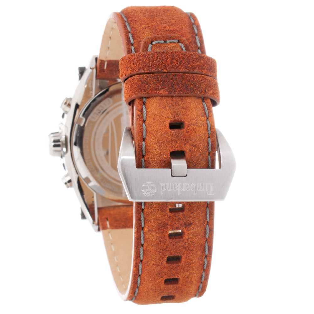 Brown Leather Sport Watch