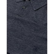 Blue Wool Polo Shirt