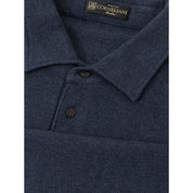 Blue Cotton Polo Shirt