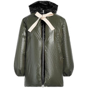 Green Nylon Jackets & Coat