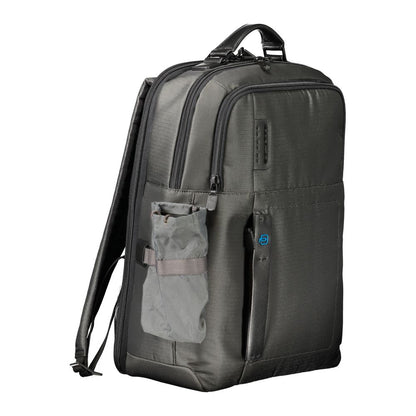 Gray Polyester Backpack