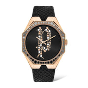 Black Leather Watch