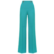 Green Polyester Jeans & Pant