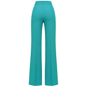 Green Polyester Jeans & Pant