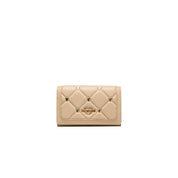 Beige Polyethylene Women Crossbody Bag