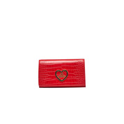 Red Polyethylene Women Crossbody Bag