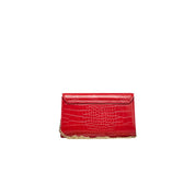 Red Polyethylene Women Crossbody Bag