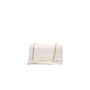 White Polyethylene Women Crossbody Bag