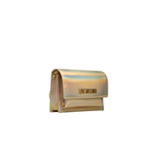 Gold Polyethylene Women Crossbody Bag