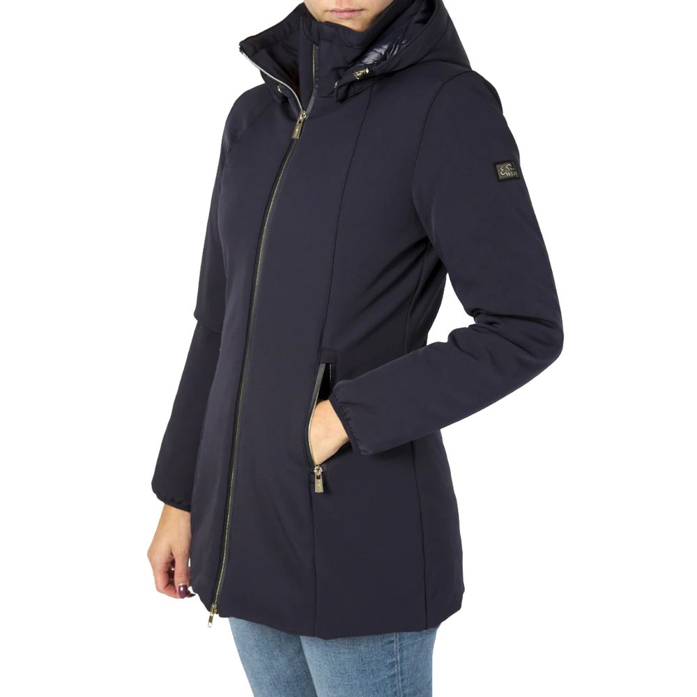 Blue Polyamide Women Jacket