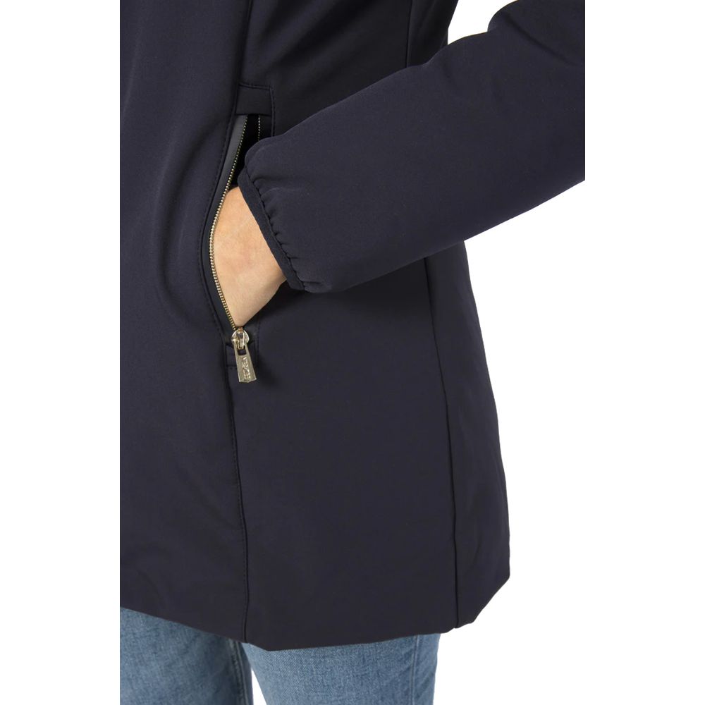 Blue Polyamide Women Jacket