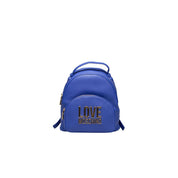 Blue Polyethylene Women Backpack