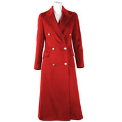 Red Wool Vergine Jackets & Coat