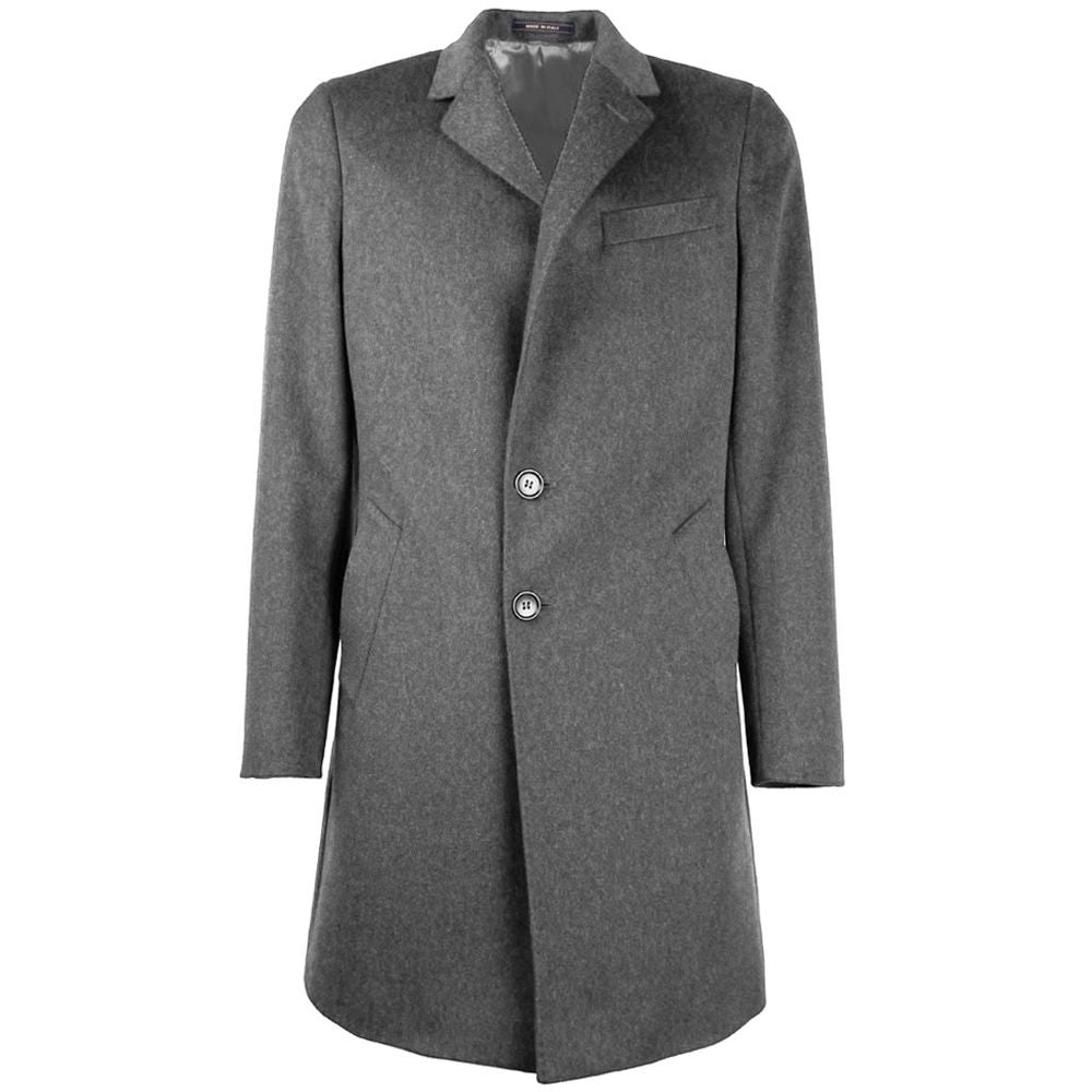 Gray Wool Men Jacket